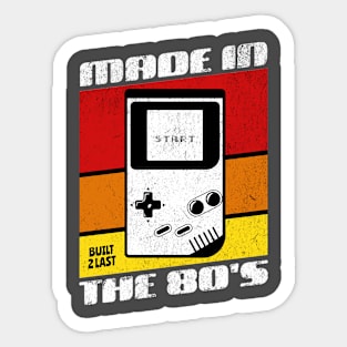 Made in the 80s Shirt Sticker